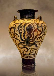 IIraklio Museum Heraklaion Minoan pottery octopus