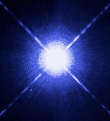 Sirius_A_and_B_Hubble_photo WIKIPEDIA COMMONS