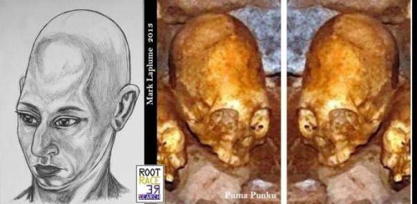 Cráneos muy largos en Puma Punku