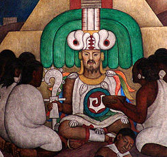 Ce Acatl Topiltzin Quetzalcoatl por Diego Rivera